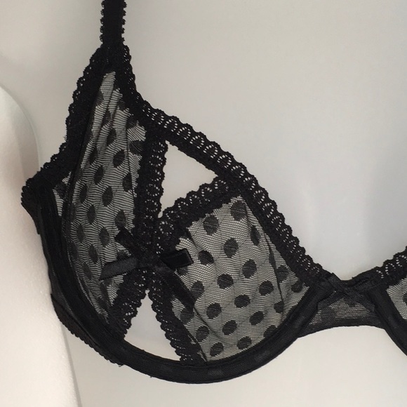 Sam Edelman Meshed Dot Peek A Boo Bra - Picture 2 of 4